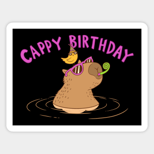 Cappy Birthday ✅ Capybara lover Magnet